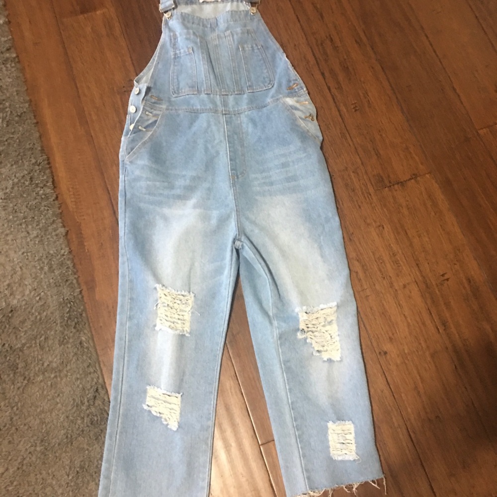 Miss Look Denim Coveralls